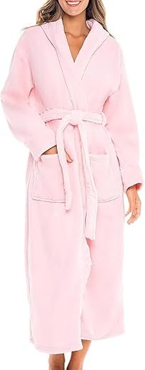 MAXOSHINE Women's Plush Fleece Bathrobe: Ultimate Comfort Reviewed!